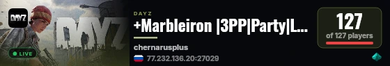 +Marbleiron |3PP|Party|Loot+|Guns+|Map live status badge