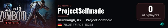 ProjectSelfmade live status badge