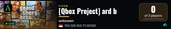 [Qbox Project] ard b live status badge