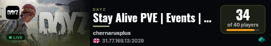 Stay Alive PVE | Events | Airdrops | Missions live status badge