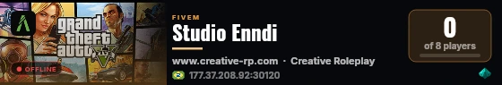 Studio Enndi live status badge