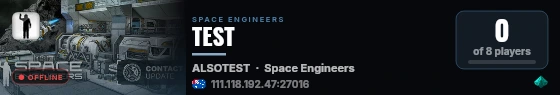 TEST live status badge