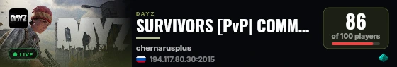 SURVIVORS [PvP| COMMVANILLA| TEAM| RESILIENCE] live status badge