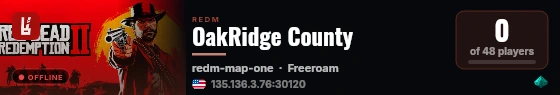 OakRidge County live status badge