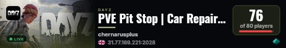 PVE Pit Stop | Car Repair | Fuel | Traders live status badge