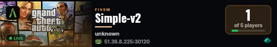 Simple-v2 live status badge