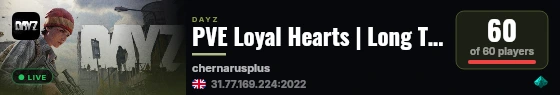 PVE Loyal Hearts | Long Term | Community Base | Banking live status badge