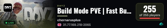 Build Mode PVE | Fast Build | Materials | Safe Zone live status badge