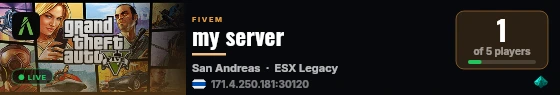my server live status badge