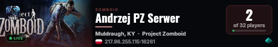 Andrzej PZ Serwer live status badge