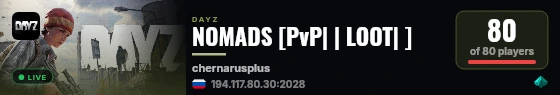 NOMADS [PvP| | LOOT| ] live status badge