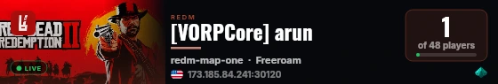 [VORPCore] arun live status badge