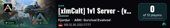 [xImCult] 1v1 Server - (v361.7) live status badge