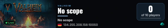 No scope live status badge