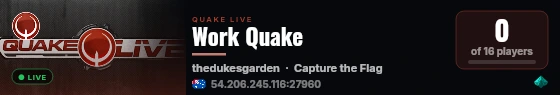Work Quake live status badge