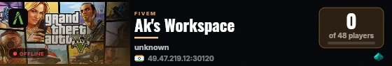 Ak's Workspace live status badge