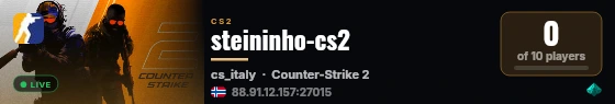 steininho-cs2 live status badge