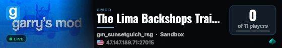 The Lima Backshops Trainbuild live status badge