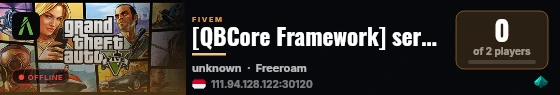[QBCore Framework] server tes maru live status badge