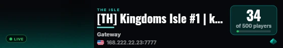 [TH] Kingdoms Isle #1 | kingdoms-isle.com live status badge
