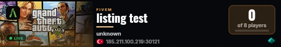 listing test live status badge