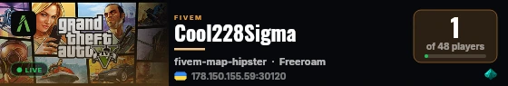 Cool228Sigma live status badge