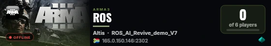 ROS live status badge