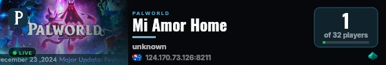 Mi Amor Home live status badge
