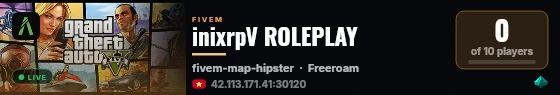 inixrpV ROLEPLAY live status badge