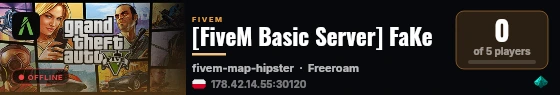 [FiveM Basic Server] FaKe live status badge