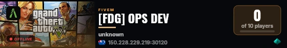 [FDG] OPS DEV live status badge