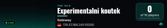 Experimentalni koutek live status badge