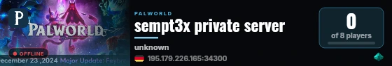 sempt3x private server live status badge