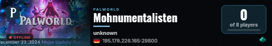 Mohnumentalisten live status badge