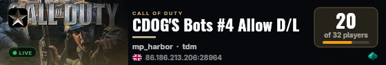 CDOG'S Bots #4 Allow D/L live status badge