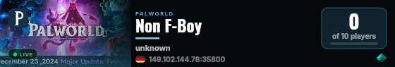 Non F-Boy live status badge