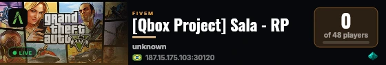 [Qbox Project] Sala - RP live status badge