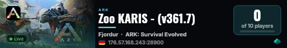 Zoo KARIS - (v361.7) live status badge