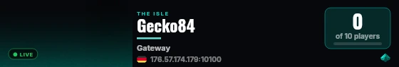 Gecko84 live status badge