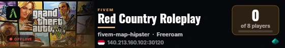 Red Country Roleplay live status badge