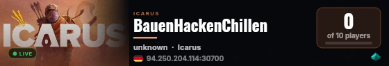 BauenHackenChillen live status badge