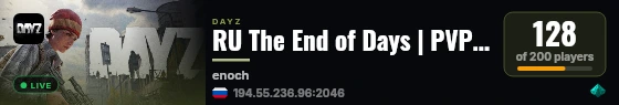 RU The End of Days | PVP, Zombies live status badge