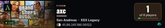axc live status badge