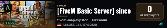 [FiveM Basic Server] sinco live status badge