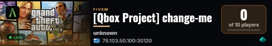 [Qbox Project] change-me live status badge