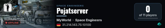 Pojatserver live status badge