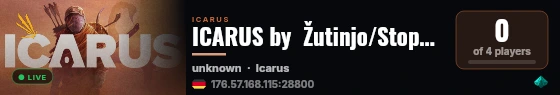 ICARUS by  Žutinjo/Stoperator/Aca/InglouriousBalkans live status badge