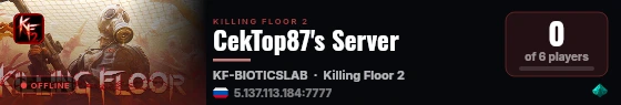 CekTop87's Server live status badge
