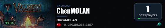 ChenMOLAN live status badge
