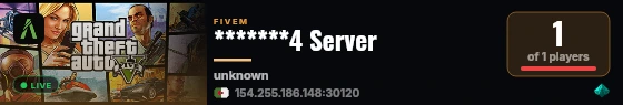 *******4 Server live status badge